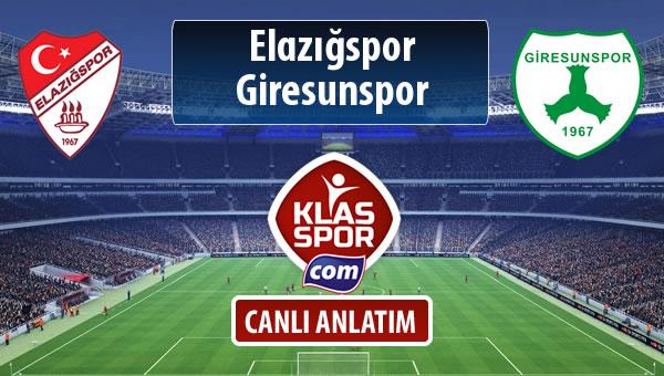 Elazığspor - Giresunspor sahaya hangi kadro ile çıkıyor?