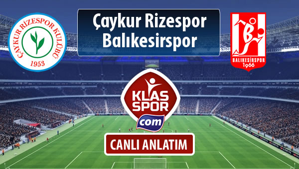 İşte Çaykur Rizespor - Balıkesirspor Baltok maçında ilk 11'ler