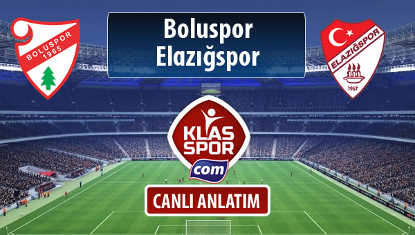 Boluspor - Elazığspor sahaya hangi kadro ile çıkıyor?