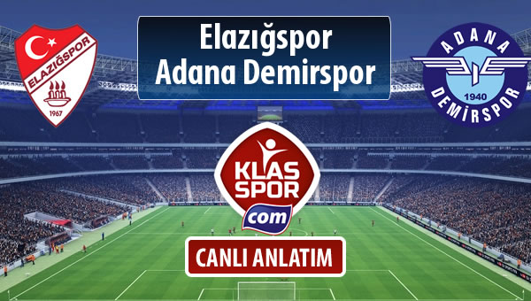Elazığspor - Adana Demirspor maç kadroları belli oldu...