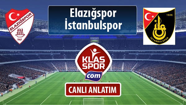 Elazığspor - İstanbulspor maç kadroları belli oldu...