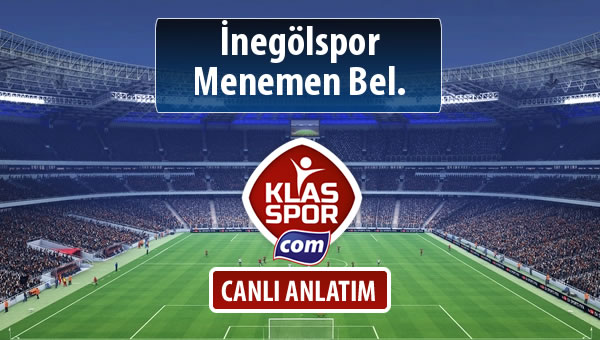 İşte İnegölspor - Menemen Bel. maçında ilk 11'ler