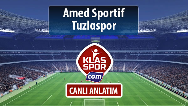 Amed Sportif - Tuzlaspor sahaya hangi kadro ile çıkıyor?