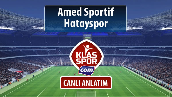Amed Sportif - Hatayspor maç kadroları belli oldu...