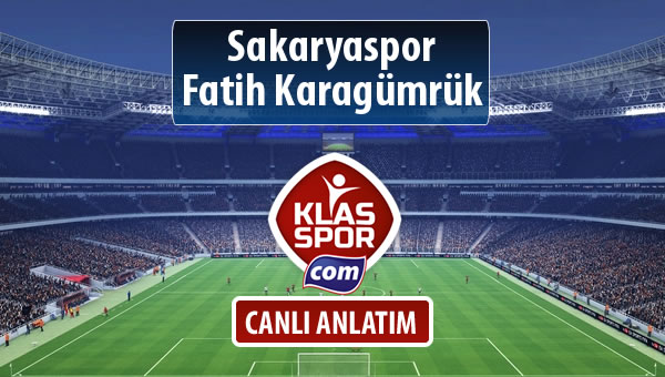 Sakaryaspor - Fatih Karagümrük maç kadroları belli oldu...