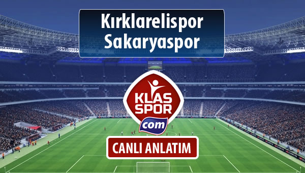 İşte Kırklarelispor - Sakaryaspor maçında ilk 11'ler