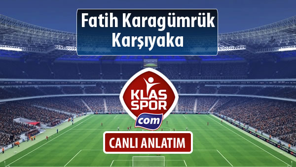 Fatih Karagümrük - Karşıyaka maç kadroları belli oldu...