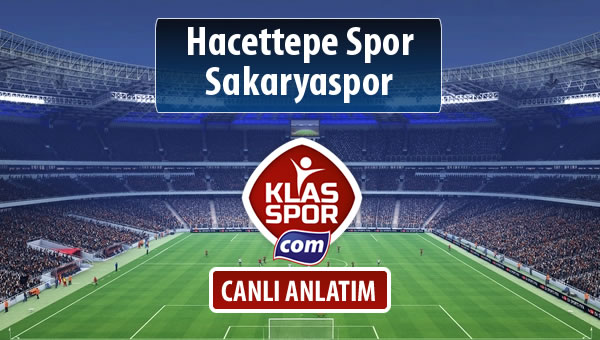Hacettepe Spor - Sakaryaspor maç kadroları belli oldu...