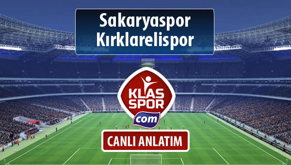 Sakaryaspor - Kırklarelispor maç kadroları belli oldu...