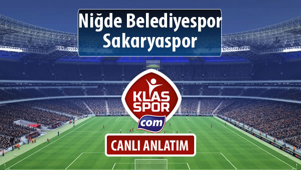 Niğde Belediyespor - Sakaryaspor maç kadroları belli oldu...