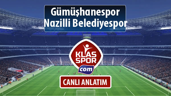 Gümüşhanespor - Nazilli Belediyespor maç kadroları belli oldu...