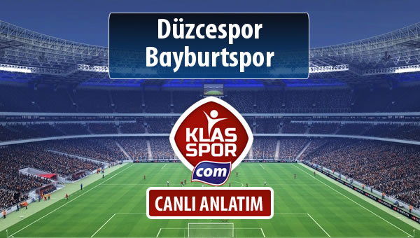 Düzcespor - Bayburtspor sahaya hangi kadro ile çıkıyor?