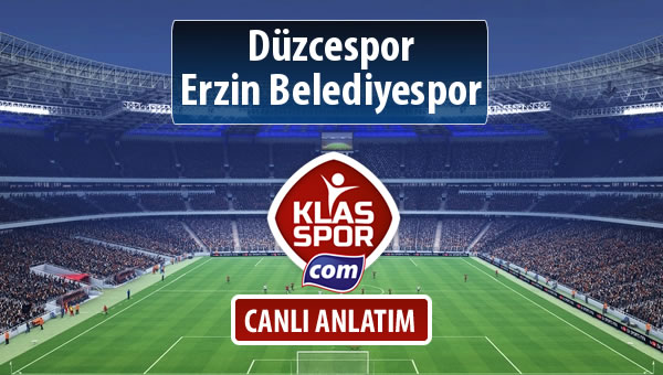 Düzcespor - Erzin Belediyespor maç kadroları belli oldu...