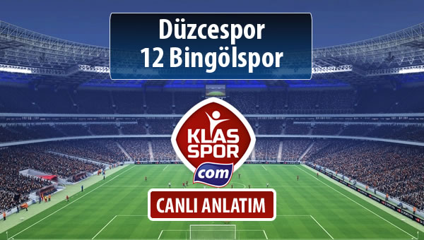 İşte Düzcespor - 12 Bingölspor maçında ilk 11'ler