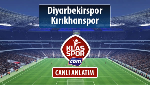 Diyarbekirspor - Kırıkhanspor sahaya hangi kadro ile çıkıyor?