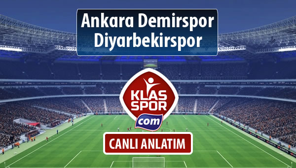 Ankara Demirspor - Diyarbekirspor maç kadroları belli oldu...