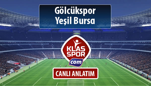 Gölcükspor - Yeşil Bursa sahaya hangi kadro ile çıkıyor?