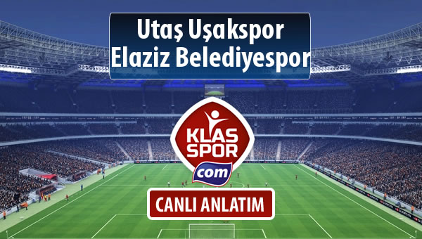 Utaş Uşakspor - Elaziz Belediyespor maç kadroları belli oldu...