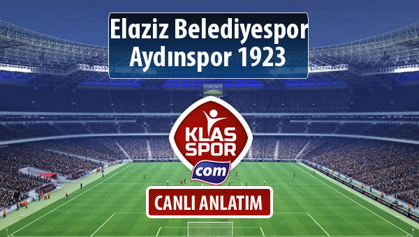 Elaziz Belediyespor - Aydınspor 1923 maç kadroları belli oldu...