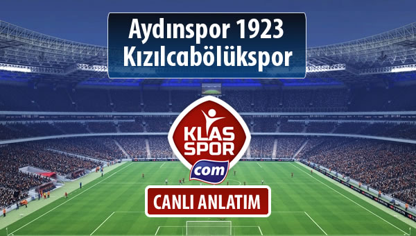 Aydınspor 1923 - Kızılcabölükspor maç kadroları belli oldu...