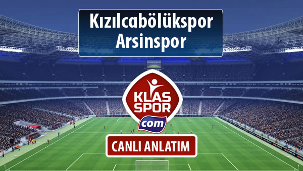Kızılcabölükspor - Arsinspor maç kadroları belli oldu...
