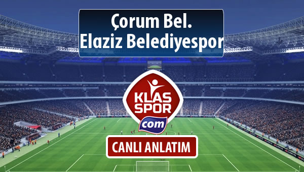 Çorum Bel. - Elaziz Belediyespor maç kadroları belli oldu...