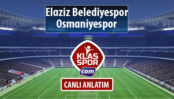 İşte Elaziz Belediyespor - Osmaniyespor maçında ilk 11'ler