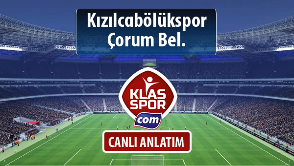 İşte Kızılcabölükspor - Çorum Bel. maçında ilk 11'ler