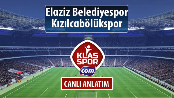 Elaziz Belediyespor - Kızılcabölükspor sahaya hangi kadro ile çıkıyor?