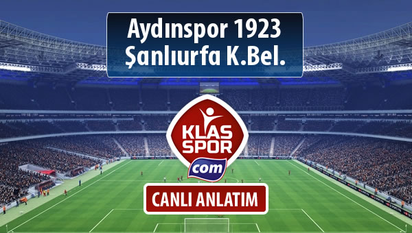 İşte Aydınspor 1923 - Şanlıurfa K.Bel. maçında ilk 11'ler