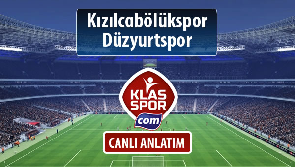 Kızılcabölükspor - Düzyurtspor sahaya hangi kadro ile çıkıyor?