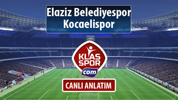 Elaziz Belediyespor - Kocaelispor maç kadroları belli oldu...