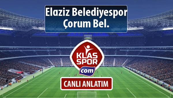 İşte Elaziz Belediyespor - Çorum Bel. maçında ilk 11'ler