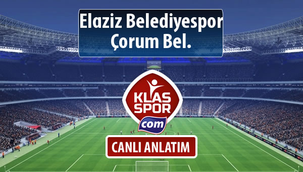 İşte Elaziz Belediyespor - Çorum Bel. maçında ilk 11'ler
