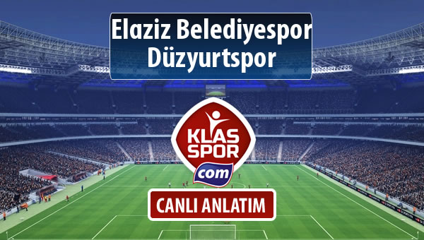 Elaziz Belediyespor - Düzyurtspor sahaya hangi kadro ile çıkıyor?