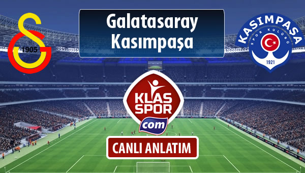 Galatasaray - Kasımpaşa maç kadroları belli oldu...