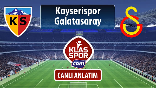 Kayserispor - Galatasaray maç kadroları belli oldu...