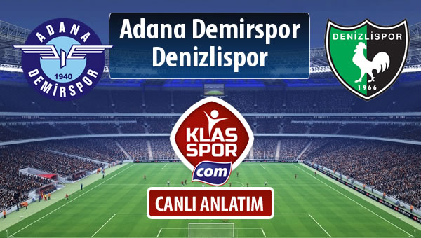Adana Demirspor - Denizlispor maç kadroları belli oldu...