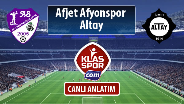 İşte Afjet Afyonspor  - Altay maçında ilk 11'ler