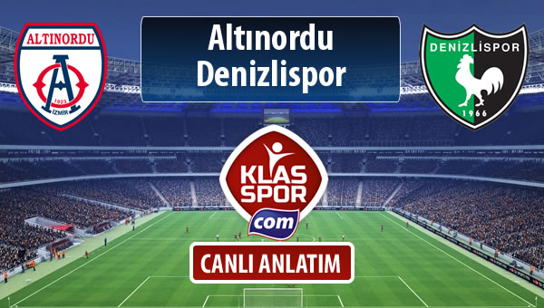 Altınordu - Denizlispor maç kadroları belli oldu...