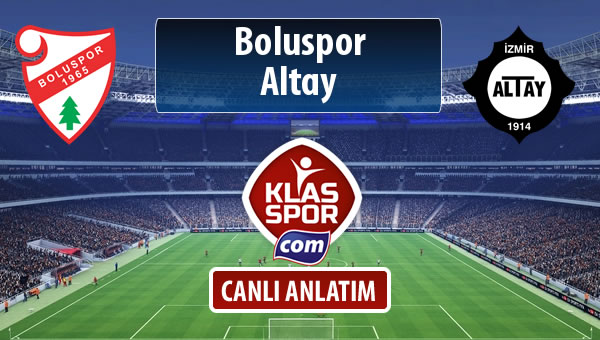 Boluspor - Altay maç kadroları belli oldu...
