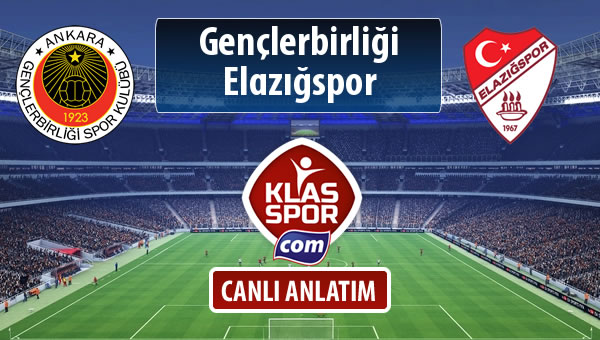 Gençlerbirliği - Elazığspor sahaya hangi kadro ile çıkıyor?