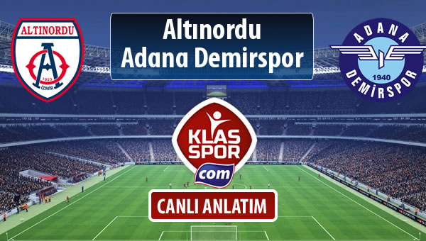 Altınordu - Adana Demirspor maç kadroları belli oldu...