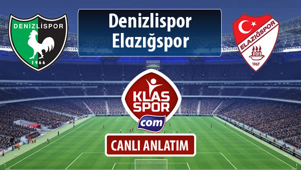 Denizlispor - Elazığspor maç kadroları belli oldu...