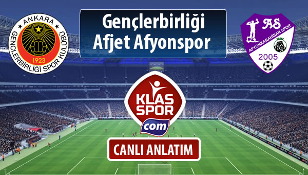 Gençlerbirliği - Afjet Afyonspor  maç kadroları belli oldu...
