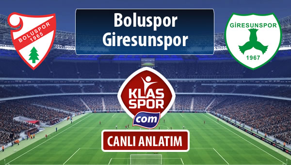 Boluspor - Giresunspor sahaya hangi kadro ile çıkıyor?