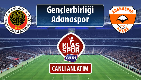 Gençlerbirliği - Adanaspor maç kadroları belli oldu...
