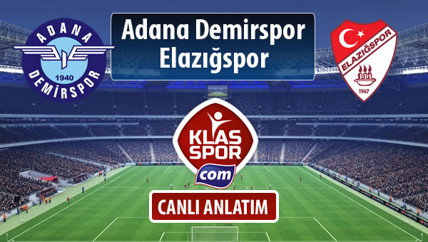 Adana Demirspor - Elazığspor sahaya hangi kadro ile çıkıyor?