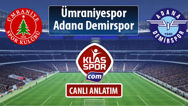 Ümraniyespor - Adana Demirspor maç kadroları belli oldu...