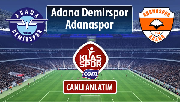 Adana Demirspor - Adanaspor maç kadroları belli oldu...
